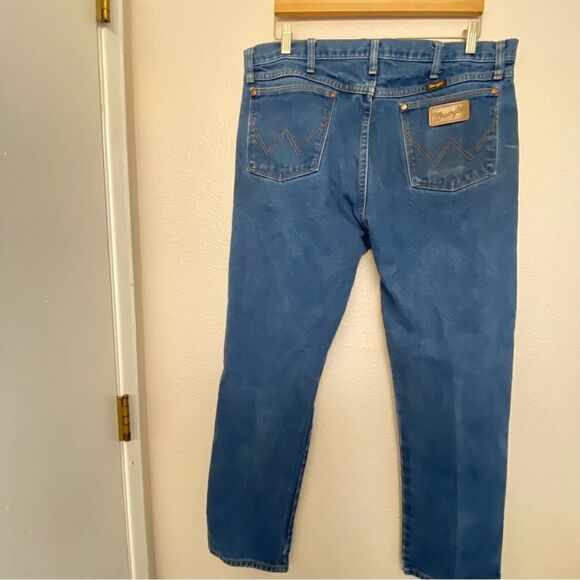 Wrangler men’s jeans Cowboy Cut Original Fit 100% cotton denim 38x32 - Picture 9 of 11